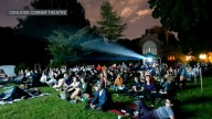 Coolidge Corner Theatre screening 2 movies at Cambridge cemetery