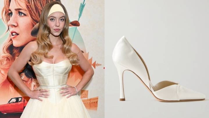 Sydney Sweeney Goes Bridal in Danielle Frankel Shoes at Americana Event