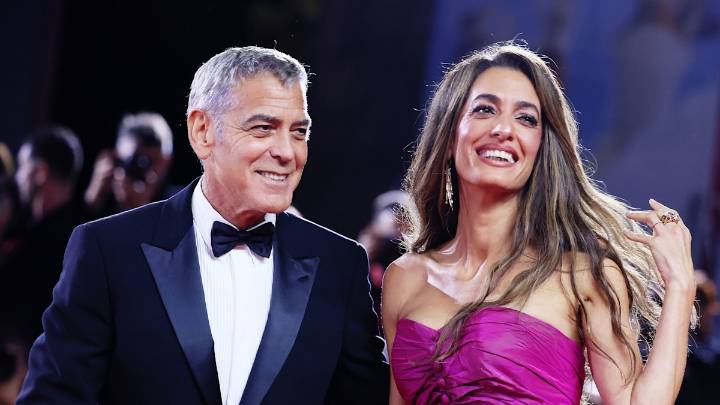 George Clooney greets fans during return to Venice Film Festival with Amal by his side amid illness