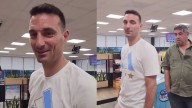 Video: el insólito encuentro de una fan con Scaloni en una estación de servicio
