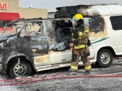Fire engulfed vehicle in Blanding, cause still unknown