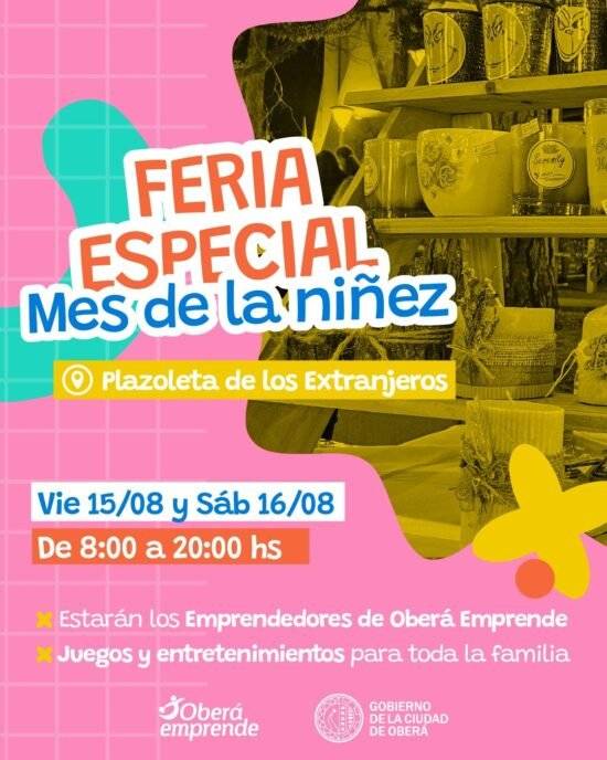 Feria Especial: Mes de la niñez en la Plazoleta de los Extranjeros