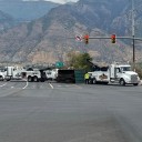 Traffic Alert: Road closed in Provo after truck rollover