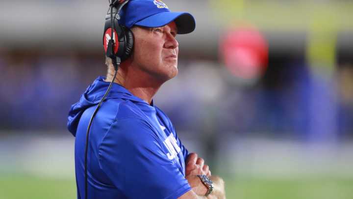 Kansas football coach Lance Leipold reflects on beating Fresno State