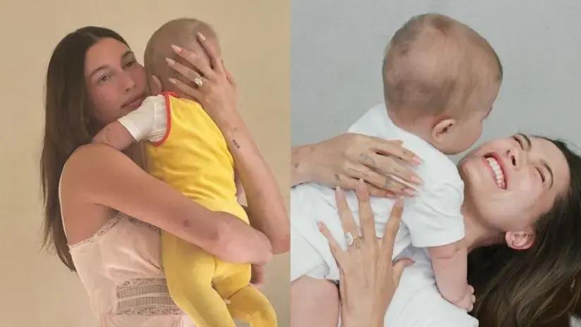 "¡Feliz primer año, mi niño hermoso!": Hailey Bieber celebra el cumpleaños de su hijo con tiernas fotos