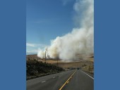 Steele Road fire south of The Dalles contained, fire officials say