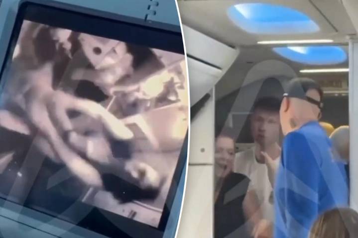 Raging passenger punches flight attendants over phone dispute