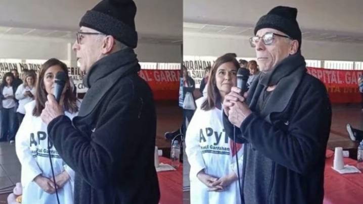 Gerardo Romano fue a apoyar al Hospital Garrahan: “Vine para denunciar a este gobierno de hijos de p…”