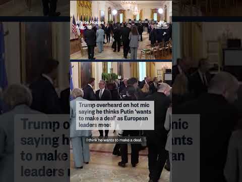 Trump on hot mic says Putin 'wants to make a deal'
