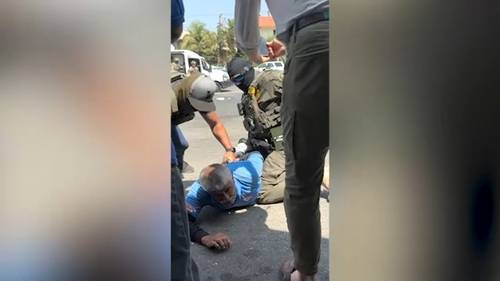 SoCal immigration raids: Border patrol agents take man into custody at car wash near Culver City, video shows