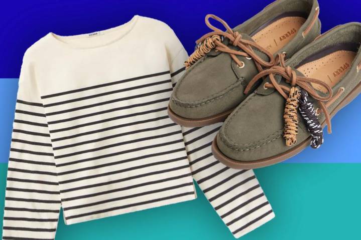 Get the fisherman core look from striped tees to cable knits