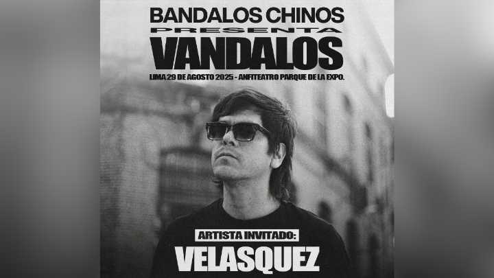Velásquez será el artista que abrirá el show de los Bándalos Chinos esta noche