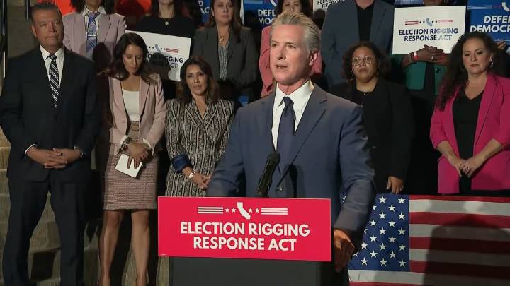 California moves forward with a partisan redistricting effort to counter Texas's move