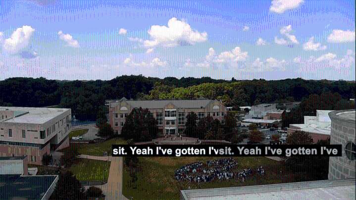 Construction worker stuck on roof at USI building