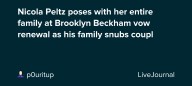 Nicola Peltz poses with her entire family at Brooklyn Beckham vow renewal as his family snubs coupl: ohnotheydidnt