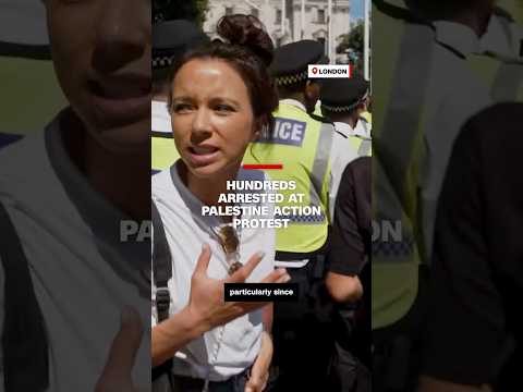 Hundreds arrested at Palestine Action protest