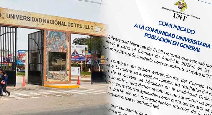 Universidad Nacional de Trujillo anuló examen de Medicina: ¿Cuándo será tomada la nueva prueba?