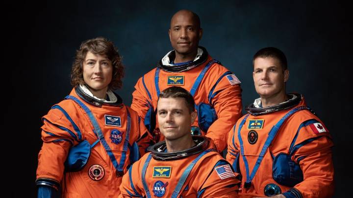 Los cuatro astronautas que verán las partes nunca vistas de la Luna