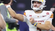 Rocco Becht tosses first touchdown of the season to Dominic Overby