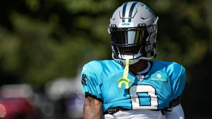 Panthers' Horn misses practice vs. Browns following car accident