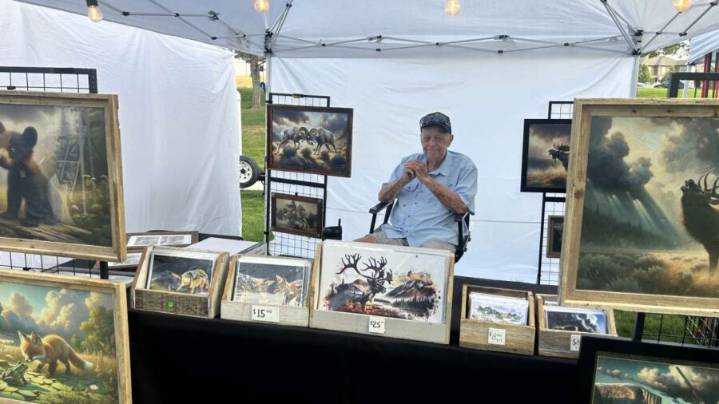 Utah veteran turns to art for peace in cancer battle