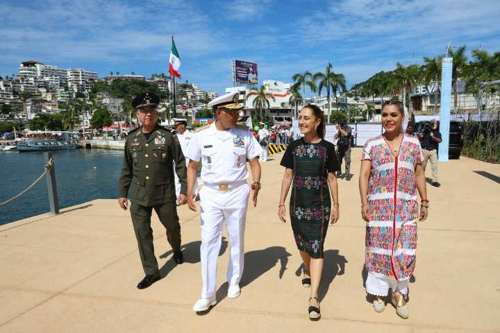 Sheinbaum inaugura el Marinabús en Acapulco