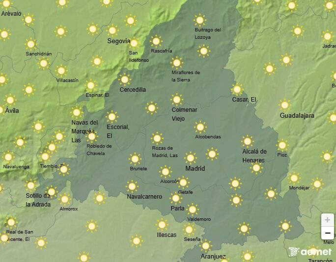 Sábado sofocante en Madrid: hasta 40 ºC en el Henares, Aranjuez y el sur de la región