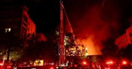 Large fire burns century-old business complex on Main Street in Salt Lake City