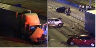 Accidente múltiple en la I-95 con más de diez vehículos involucrados genera caos vial y movilización de emergencia