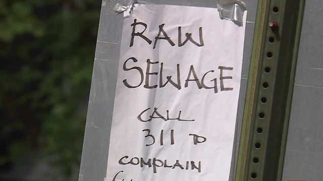 Brookside raw sewage leak: Trolley Trail neighbors concerned