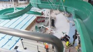 Closures set in as Saanich Commonwealth Place breaks ground on a new slide