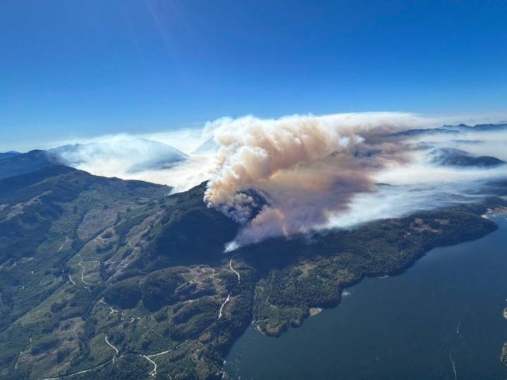 Significant amount of rainfall slows the spread of wildfires on Vancouver Island