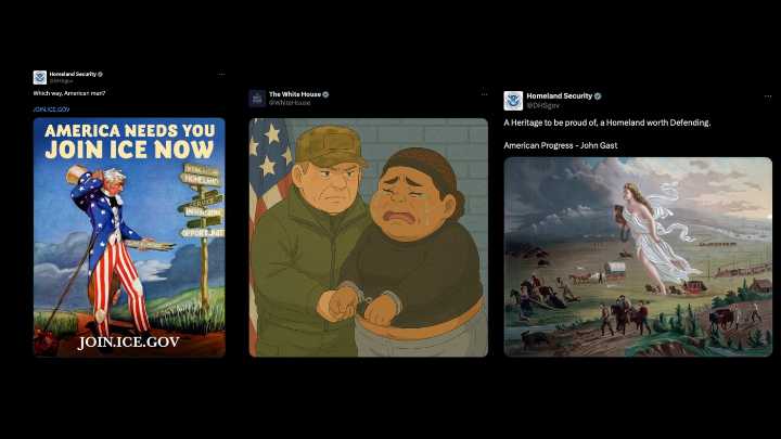 Trump officials post viral memes about deportation : NPR