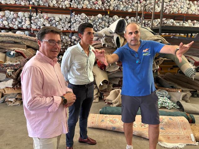 Guillermo Santamaría destaca el impulso del parque empresarial de Guadajira como motor de desarrollo rural