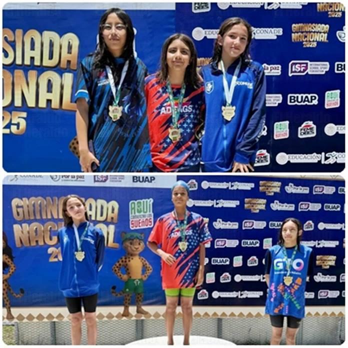 En natación también ganaron 9 metales