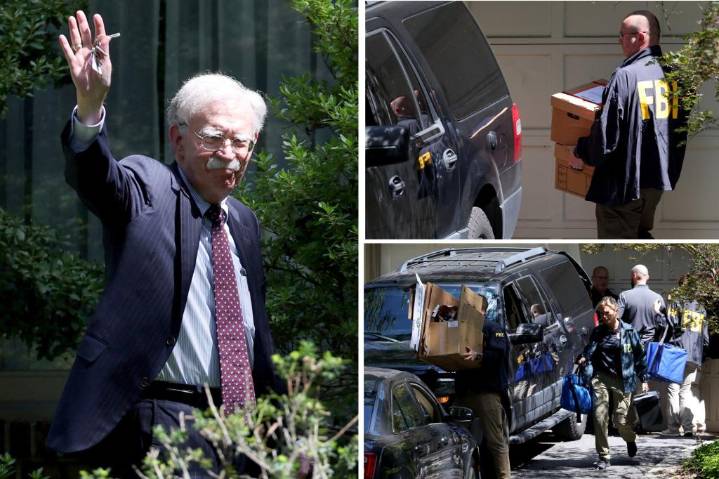 FBI believes Bolton should face charges over alleged emailed classified docs to family
