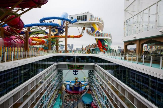 Cruise passenger injured when water slide split while he was on it