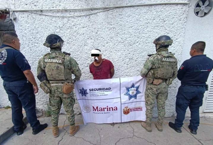 POLICÍA DE ECATEPEC DETIENE A SUJETO QUE AMAGÓ A ABUELITOS PATA ROBAR