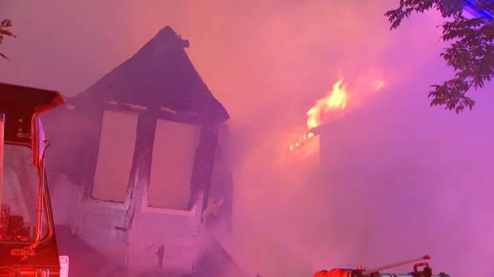 Somerville MA fire on Thurston Street