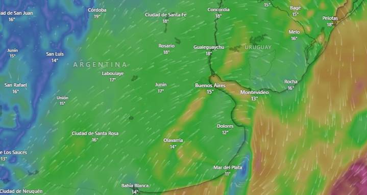 En seis provincias. Emiten alerta amarilla por viento para este miércoles
