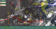 Pronostican lluvias fuertes en Colima por efectos del monzón mexicano