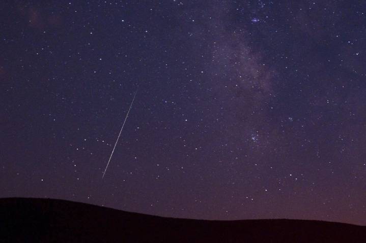 Perseid meteor shower at its peak this week