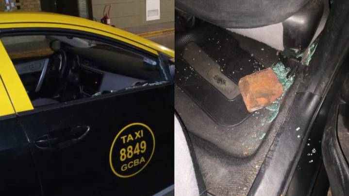 A una turista le lanzaron un ladrillo cuando iba en taxi al aeropuerto de Ezeiza: fue hospitalizada y perdió el vuelo