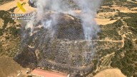 Investigan a cuatro personas por causar un incendio forestal en Abiego que arrasó 27 hectáreas
