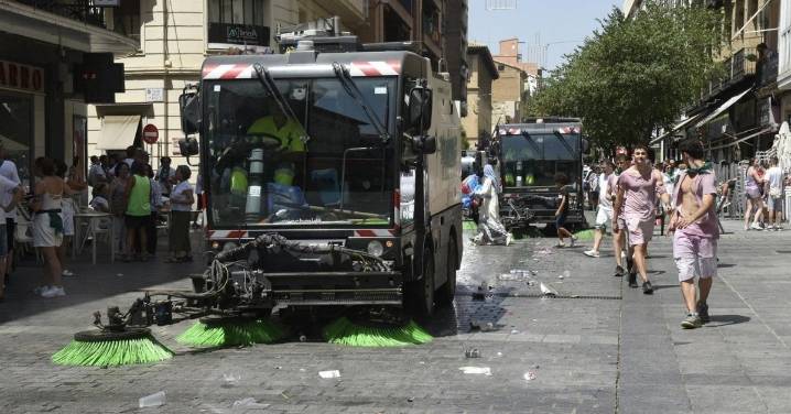 San Lorenzo 2025 en Huesca deja más de 537 toneladas de residuos y un esfuerzo extra en limpieza