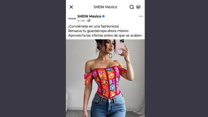 Piden Seculta a Shein retirar prenda con impresión de bordados del Istmo