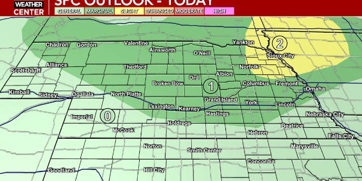 Thunderstorm chances return tonight as temperatures look to stay hot into next week, but a cool down could be on the way