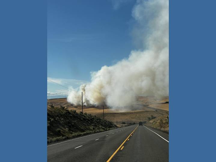 Steele Road fire south of The Dalles contained, fire officials say