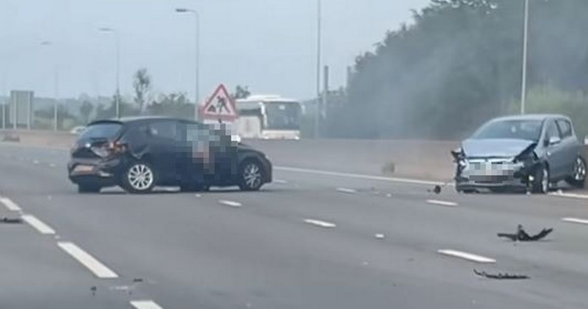 Police make arrest after two injured in horror M62 crash