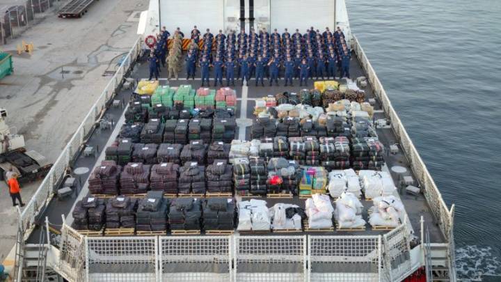 Record drug haul seized by US Coast Guard was enough to ‘fatally overdose the entire population’ of Florida, official says